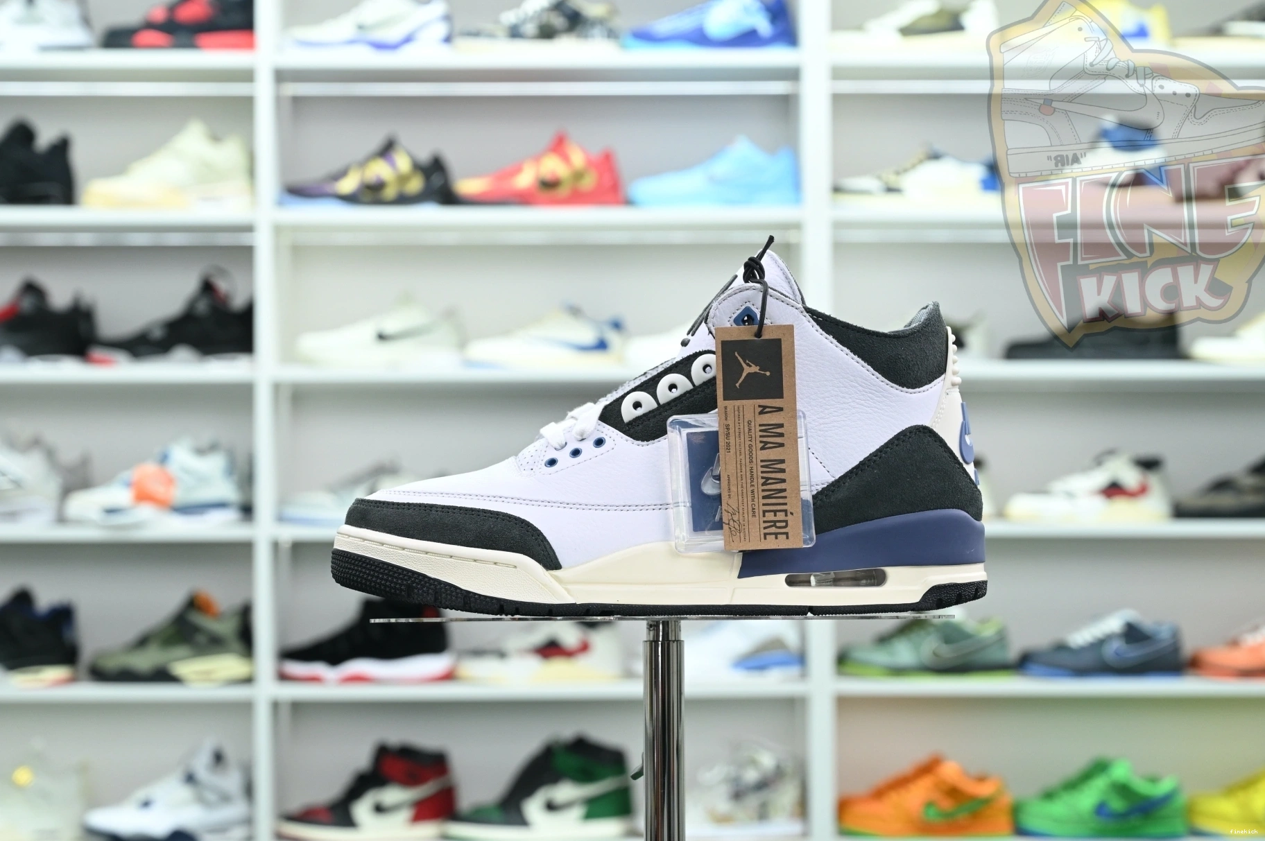 Air x Maniére Ma BLUE” Jordan Jordan3“DIFFUSED A 0823